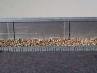 Bande stile sur toiture végétale