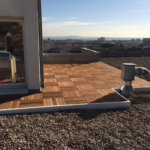 Terrasse bois et gravillons