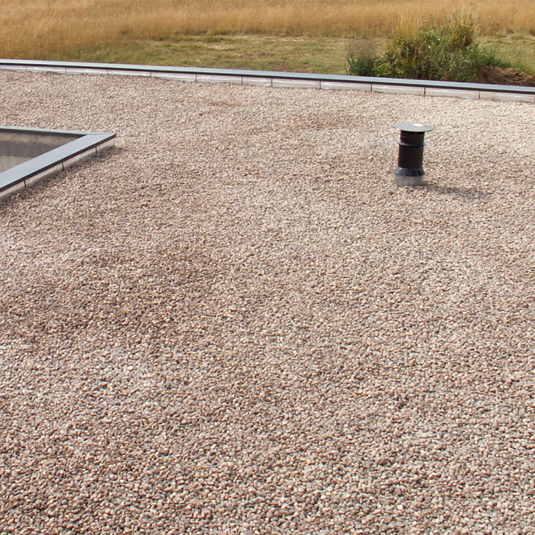 Terrasse gravier pavillon et couvertine Terrasse gravier pavillon et couvertine