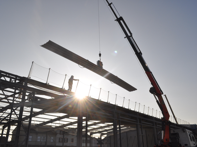 acheminement tôle de couverture séche